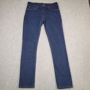 Levis 511 Jeans Mens 32x34 Dark Wash Denim Performance Tapered Leg Slim Fit